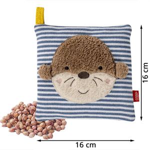 Produktbild für Wärmekissen Fehn Otter, 16 x 16 cm, mit Kirschkernen