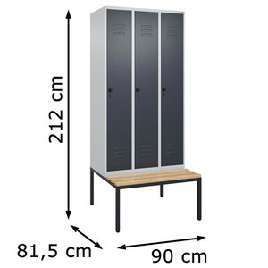 Produktbild für Spind CP-Möbel Classic PLUS, anthrazit