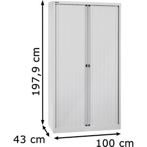 Produktbild für Rollladenschrank Bisley ET410194S, aus Metall