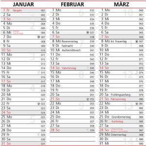 Produktbild für Tafelkalender Herlitz 400208025, mit Ferienübersicht