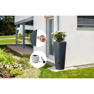 Produktbild für Regentonne 4rain Vaso 2in1 Komplett-Set, 220 Liter