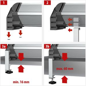 Produktbild für Tischklemme Brennenstuhl 1990500010, mit Schraubklemme