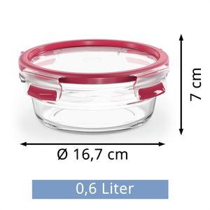 Produktbild für Frischhaltedose Emsa Clip&amp;Close N1040300, aus Glas