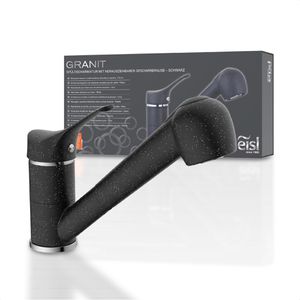 Produktbild für Küchenarmatur EISL GRANIT, schwarz / chrom