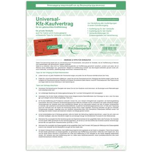 Produktbild für Kaufvertrag RNK 586/10 für gebrauchtes Kfz, A4