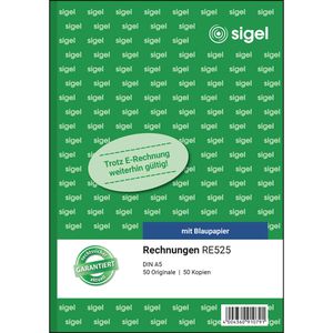 Produktbild für Rechnungsbuch Sigel RE525, A5