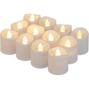 Produktbild für LED-Teelichter Idena 30469, weiß