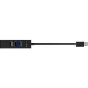 Produktbild für USB-Hub ICY-BOX IB-HUB1419-LAN, schwarz, mit LAN