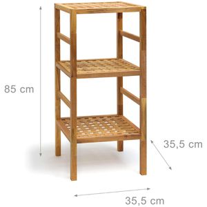 Produktbild für Badregal Relaxdays 10019275, aus Holz