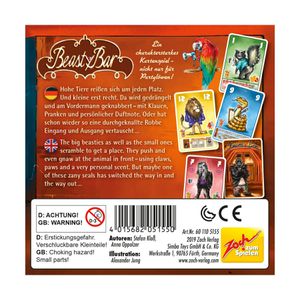 Produktbild für Kartenspiel Zoch 601105155, Beasty Bar