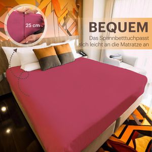 Produktbild für Spannbettlaken NatureMark Jersey, 180-200 x 200 cm