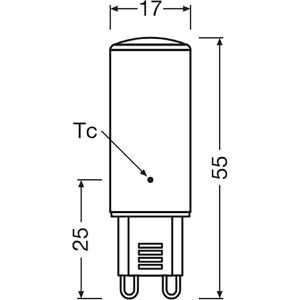 Produktbild für LED-Lampe OSRAM Star Pin, G9