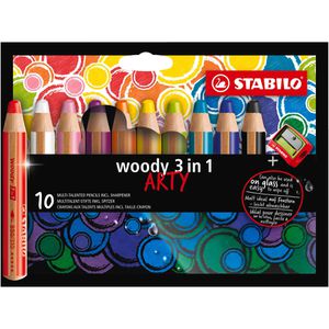 Produktbild für Buntstifte Stabilo woody 3 in 1 ARTY, 880/10-1-20