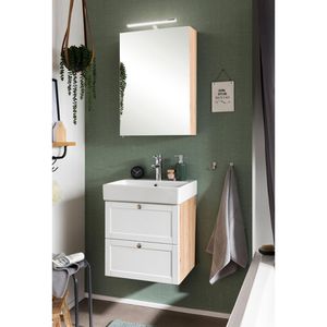 Produktbild für Waschtisch Schildmeyer Jesper, weiß / eiche