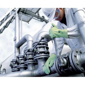 Produktbild für Chemikalienschutzhandschuhe Uvex Rubiflex S, NB35S