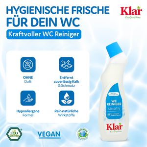 Produktbild für WC-Reiniger Klar Sensitiv, flüssig