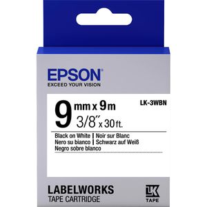 Produktbild für Schriftband Epson LK-3WBN, 9mm