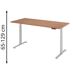 Produktbild für Schreibtisch Böttcher-AG Base Lite, nussbaum / silber