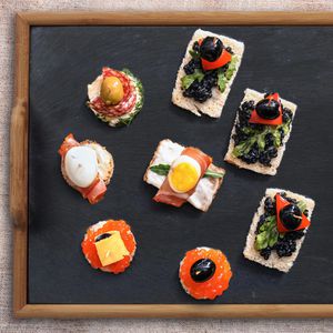 Produktbild für Serviertablett Relaxdays 10020957 eckig, 40,5x32cm