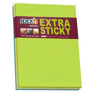 Haftnotizen Stickn Extra Sticky Notes, neon