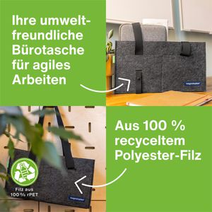 Produktbild für Laptoptasche Magnetoplan Desk Sharing, 11126, anthrazit