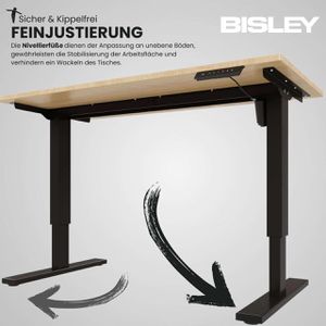 Produktbild für Schreibtischgestell Bisley E-StarterTech, 4 Memoryspeicher
