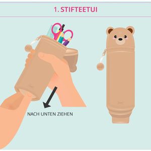 Produktbild für Federmäppchen Legami Kawaii 2-in-1 Teddy Bear, KA0011