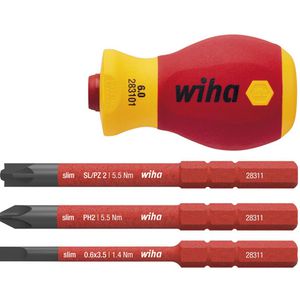 Schraubendreher Wiha electric slimVario 41230, Set