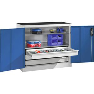 Produktbild für Werkzeugschrank CP-Möbel 8831-5035, aus Metall, grau / blau