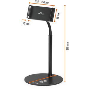 Produktbild für Tablet-Halterung Durable 894101 Twist Table schwarz, für Tisch