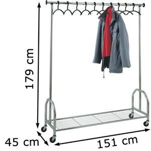 Produktbild für Garderobenständer Kerkmann Chromo 6016, silber