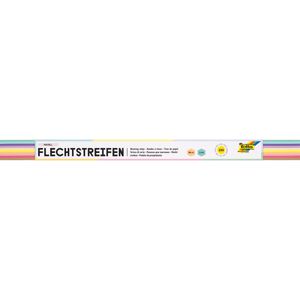Bastelset Folia 70310 Flechtstreifen Pastell