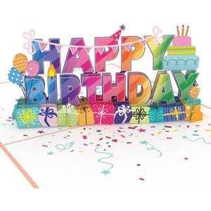 Produktbild für Geburtstagskarten papercrush 3D Happy Birthday