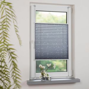 Produktbild für Plissee Liedeco Ranke, Klemmfix, grau