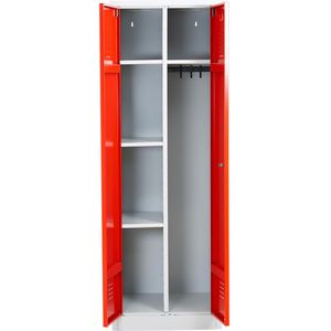 Produktbild für Mehrzweckschrank G-Office CLC/FD.1860, abschließbar, rot