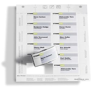 Produktbild für Einsteckschilder Durable 145302 BADGEMAKER