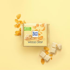 Produktbild für Tafelschokolade Ritter-Sport Weiß + Crisp