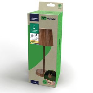 Produktbild für Tischlampe Müller-Licht Mesa, braun mit LED