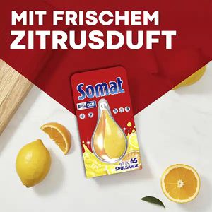 Produktbild für Spülmaschinendeo Somat Deo Perls 5in1, Zitrone &amp; Orange