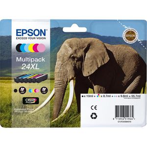 Tinte Epson 24XL T2438 Elefant, Multipack