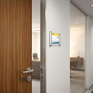 Produktbild für Türschild Böttcher-AG Premium, A6, silber