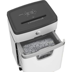 Produktbild für Aktenvernichter HP 2806 OneShred 12MC, weiß, mit Rollen