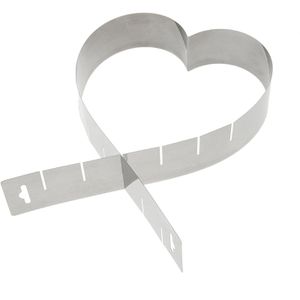 Backrahmen Westmark 31342270, Herzbackform, aus Edelstahl