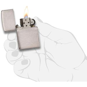 Produktbild für Feuerzeug Zippo Chrome Brushed 200
