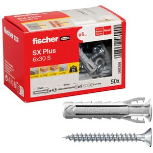 Schrauben-Dübel-Set Fischer 568206, SX Plus S