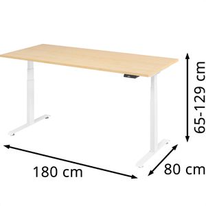Produktbild für Schreibtisch Böttcher-AG Base Lite, ahorn / weiß