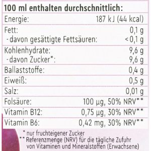 Produktbild für Saft Amecke + Folsäure, ohne Zuckerzusatz
