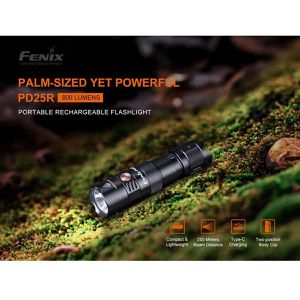 Produktbild für Taschenlampe Fenix PD25R, LED, aufladbar