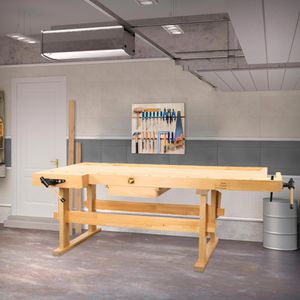 Produktbild für Hobelbank Holzmann WB210, aus Holz