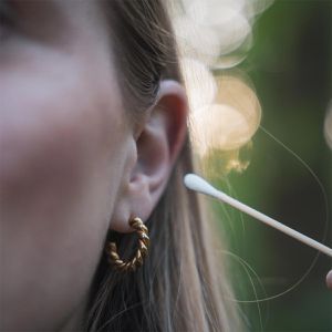 Produktbild für Wattestäbchen pandoo Bio-Bambus, 7,5cm